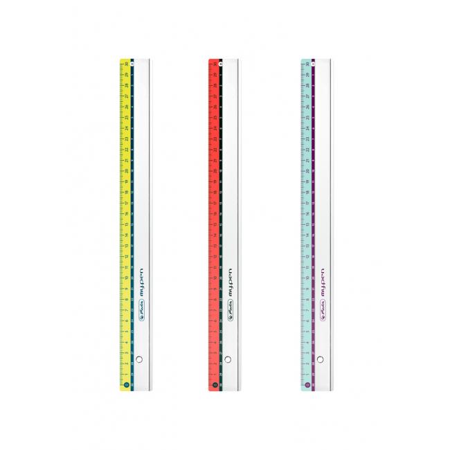 [HL367992] Pravítko Herlitz my.pen 30 cm plastové mix farieb
