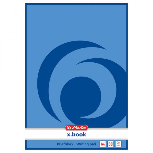 [HL717413] Blok poznámkový linajkový Herlitz A4 50 listov