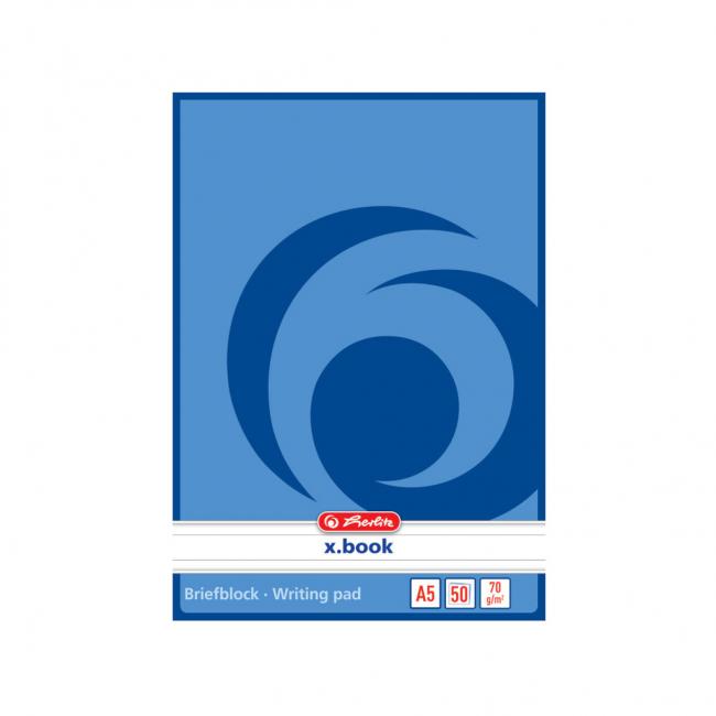 [HL717512] Blok poznámkový linajkový Herlitz A5 50 listov