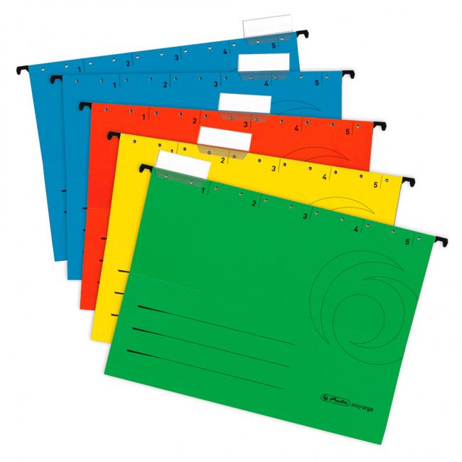 [HL874656] Závesný obal Herlitz otvorený na oboch stranách 5ks mix farieb