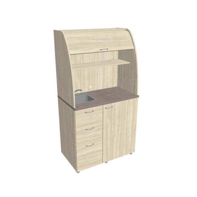 [ON450311] Kuchynka s drezom a bateriou ľavá, 100x189,1x60 cm, agát/agát