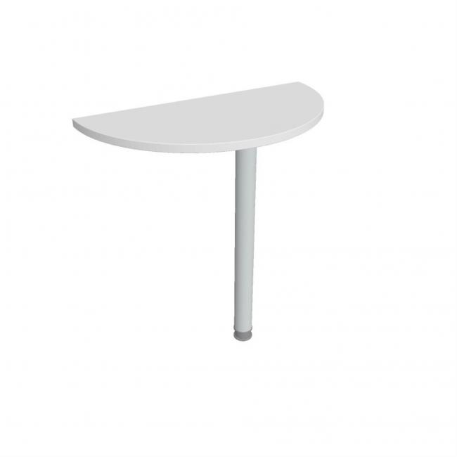 [ON828699] Doplnkový stôl Gate, 80x75,5x40 cm, biela/kov