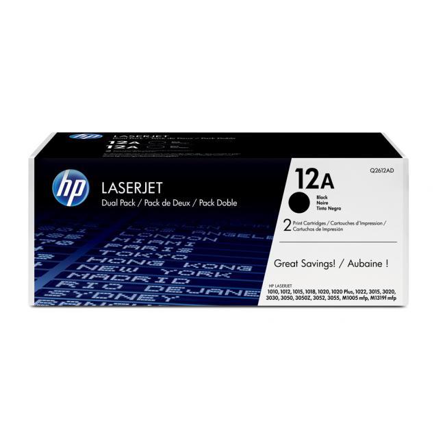 [HP002612] Toner HP Q2612AD č.12A dual pack (2×2000 str.) pre LaserJet 1010/1020/3015/3020