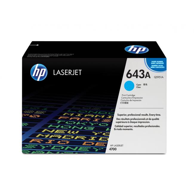 [HP595110] Toner HP Q5951A HP 643A cyan (10.000 str.) pre Color LaserJet 4700