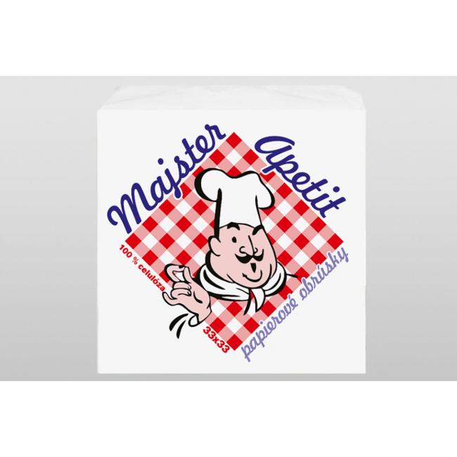 [HY333300] Papierové servítky Majster Apetit biele 70 ks
