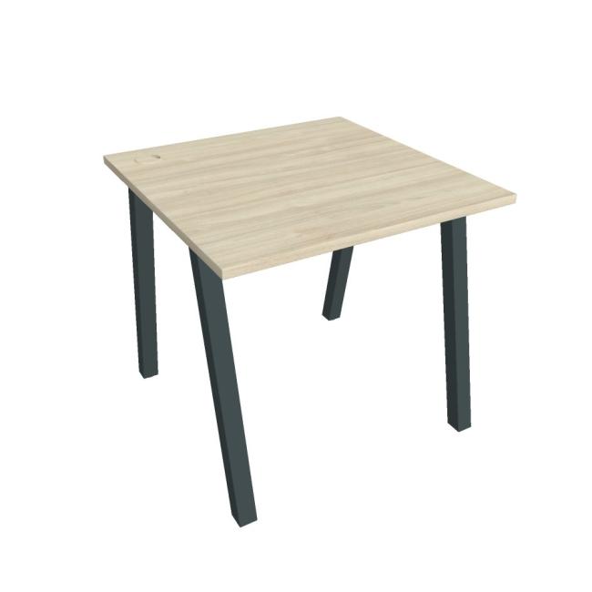 [ON919685] Pracovný stôl UNI A, 80x75,5x80 cm, agát/čierna