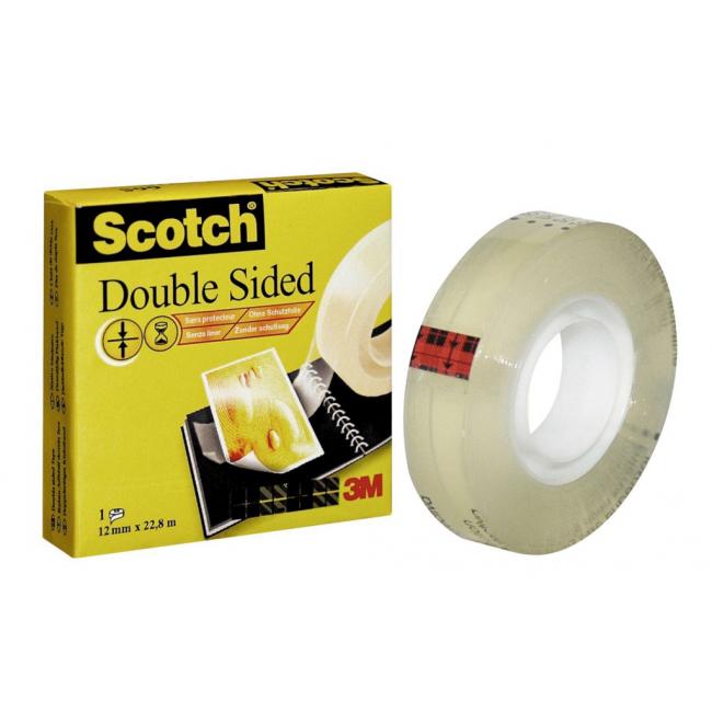 [MM665122] Lepiaca páska obojstranná Scotch 665, 12 mm x 22,8 m, v krabičke