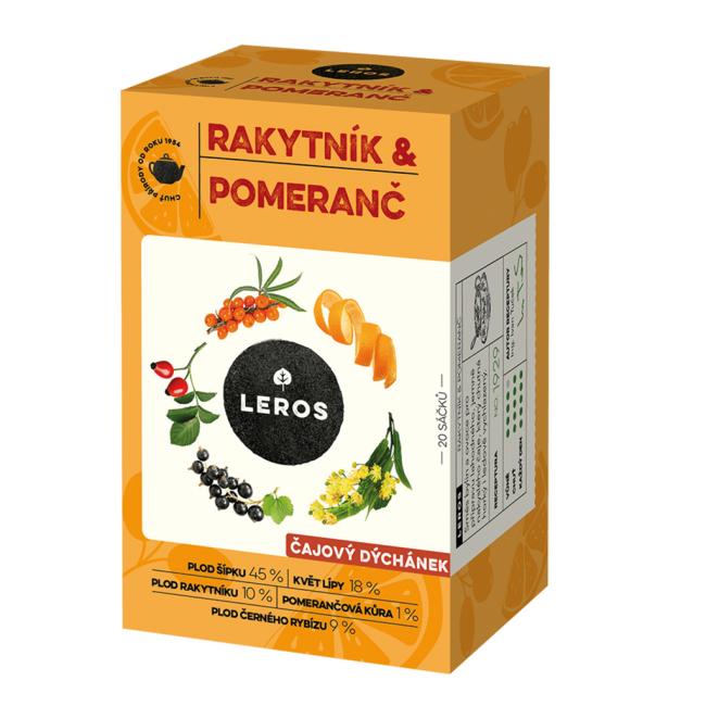 [PT103401] Čaj LEROS bylinný Čajová chvíľka rakytník & pomaranč HB 20 x 2 g