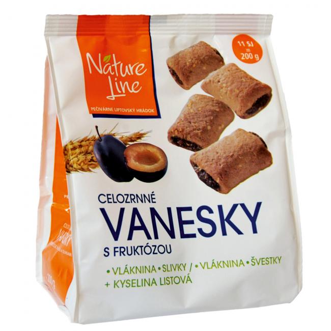 [PT800158] NATURE LINE sušienky celozrnné VANESKY so slivkami 200g