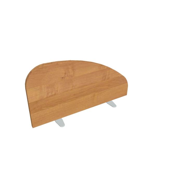[ON075130] Paraván Hobis na plochu stola, oblý, 80 cm, jelša