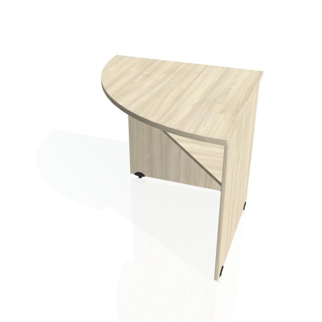 [ON080411] Doplnkový stôl Gate, ľavý, 80x75,5x80 cm, agát/agát