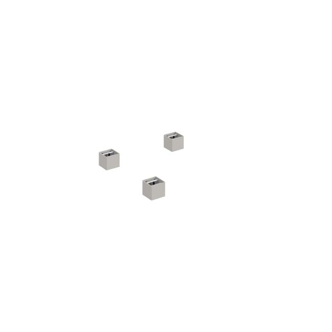 [ON100771] Rektifikačné nožičky, kovové, 6x6 cm, 3 ks