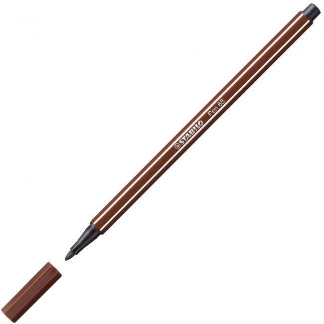 [ST006845] Popisovač STABILO Pen 68 hnedý
