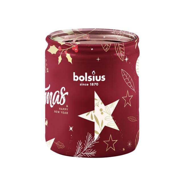 [XM044189] Bolsius Glass 68x80mm Stars, vonná sviečka