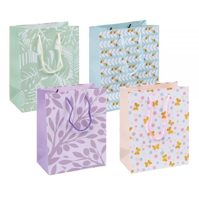 [DO527199] Darčeková taška DONAU HOME, laminovaná, 18x23x10cm, celoročná, šnúrka, mix motívov bez možnosti výberu