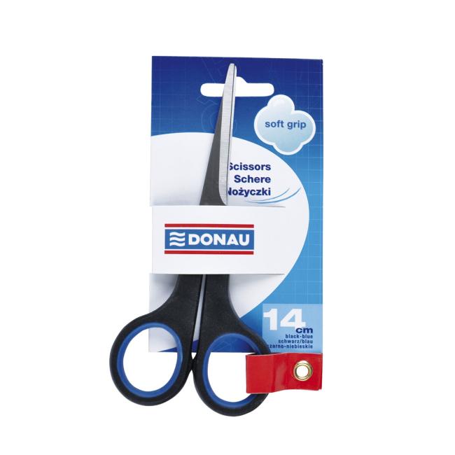 [DO793210] Nožnice DONAU Soft grip 14cm modré