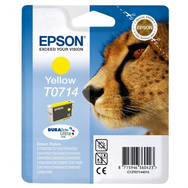 [EP071440] Atramentová náplň Epson T07144011 yellow pre D78/DX4000/4050/5000/5050/6000 (5,5 ml)