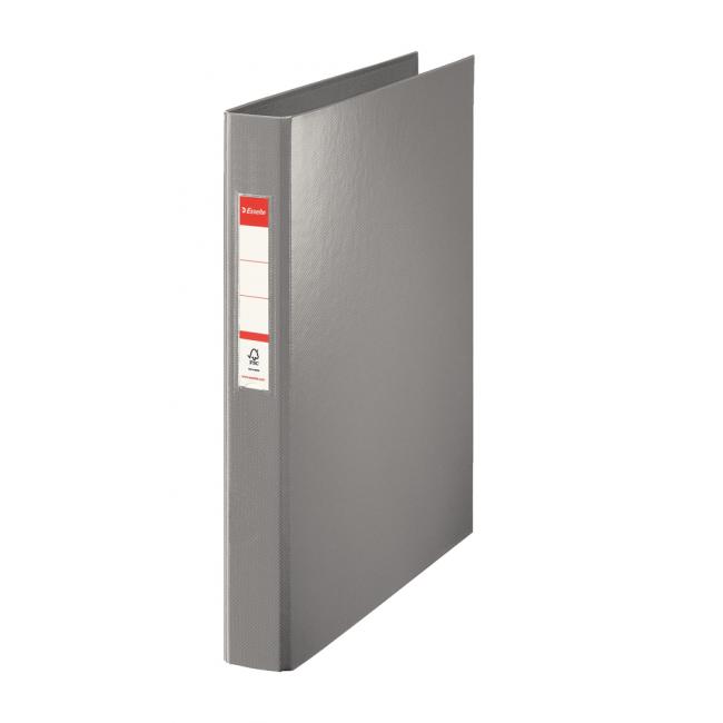 [ES014463] Zakladač 4-krúžkový Esselte celoplastový 4,2cm VIVIDA sivý