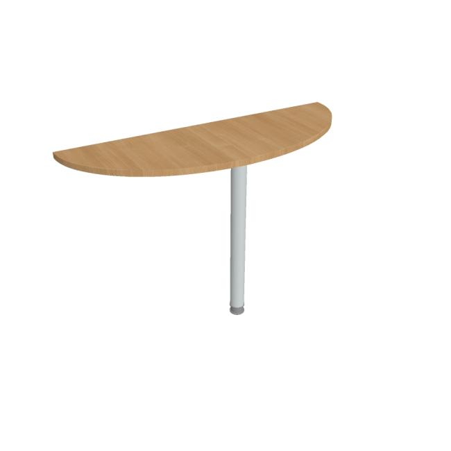 [ON120349] Doplnkový stôl Gate, 120x75,5x40 cm, dub/kov