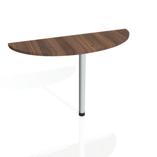 [ON120379] Doplnkový stôl Gate, 120x75,5x40 cm, orech/kov