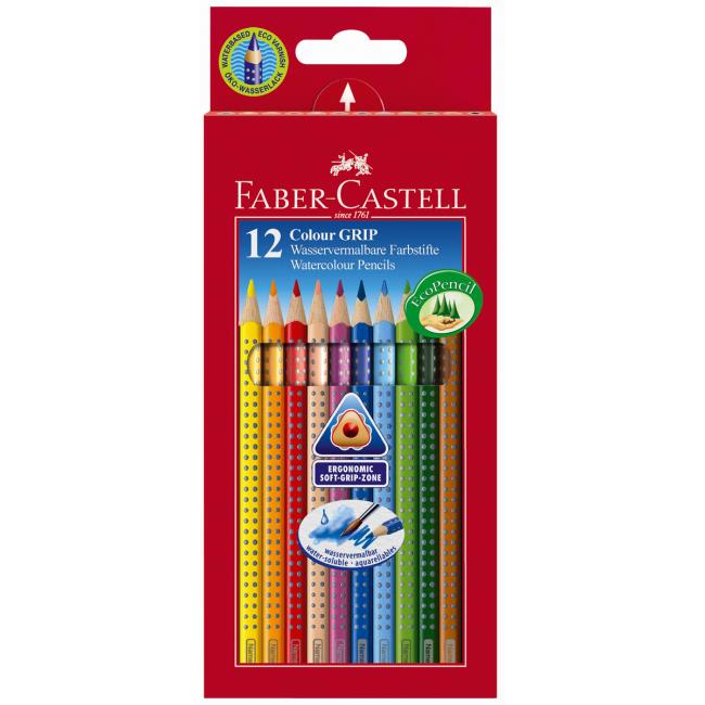 [FC112412] Farbičky akvarelové Faber Castell Color Grip 12 ks farebné
