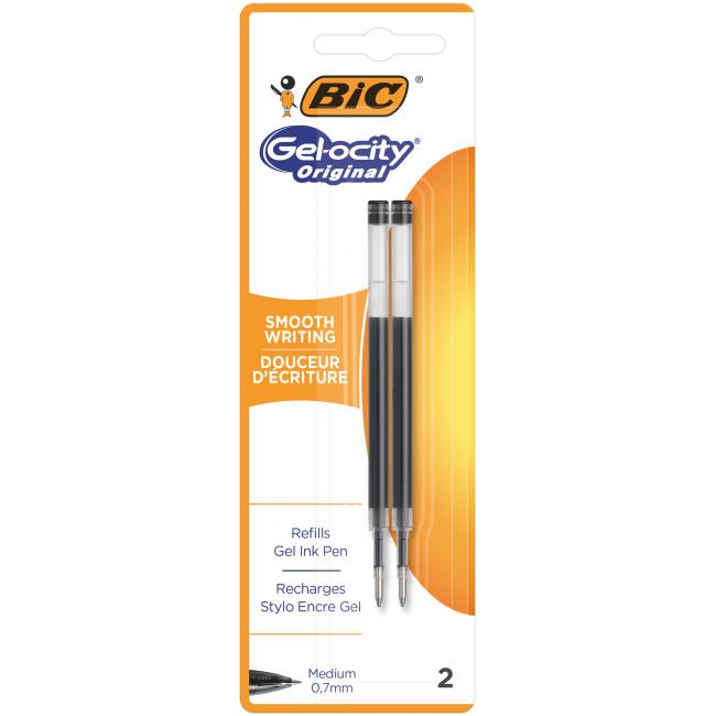 [BC862228] Náhradná náplň do gélového rollera BIC Gelocity čierna 2ks