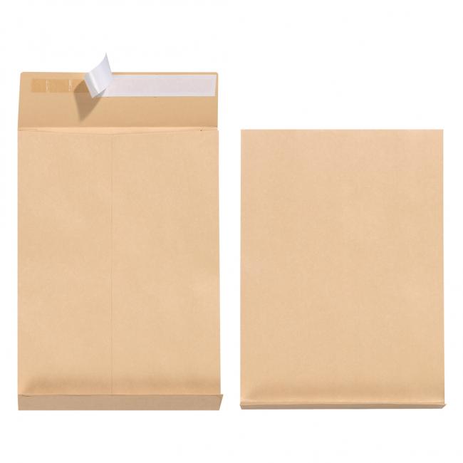 [HL797514] Taška B4 Herlitz s X dnom a odtrhávacou páskou 250 x 353 mm 130g hnedá 5ks